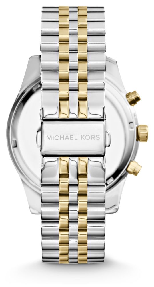 Michael kors two tone lexington watch best sale