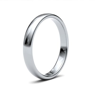 James Moore Wedding Rings | Palladium | 2.5mm | Medium | Premium Court | AG_2.5LMP-PD