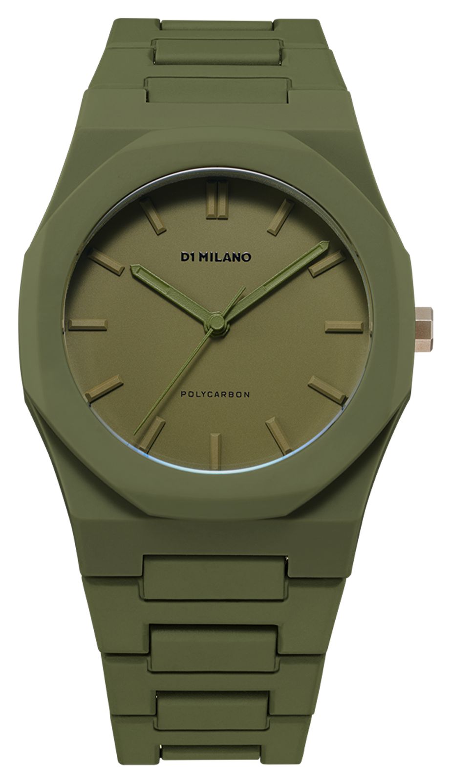 D1 Milano Cadran et bracelet en polycarbonate vert militaire montre-image-203914