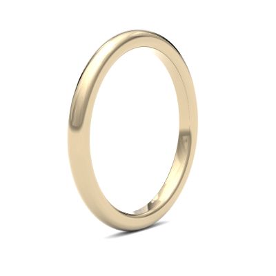 James Moore Wedding Ring | Or jaune 9 carats | 2 mm | extra-lourd | taille premium court | ag_2gzp-9y AG_2GZP-9Y