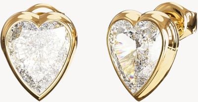 Guess Guess Jewellery Womens Heart Charm Studs UBE06361YG
