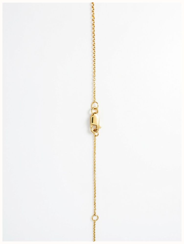 0.20ct Natural Round Brilliant Diamond 18ct Yellow Gold Necklace J69846 - alternate view 3