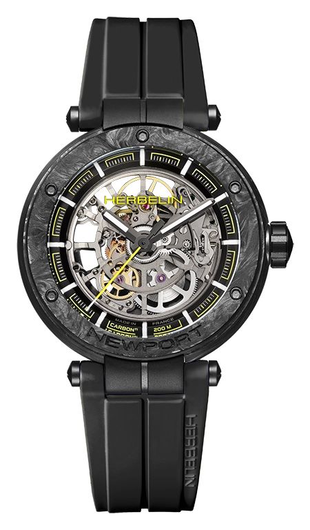 Herbelin homme Newport Carbon Titanium Skeleton (43 montre-image-149323