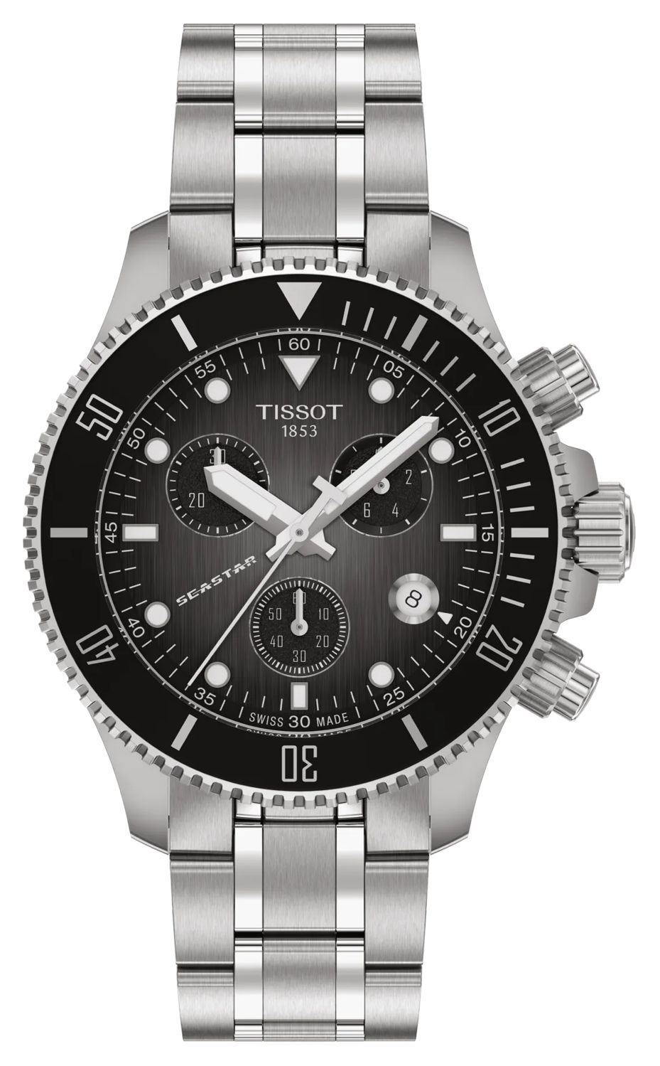 Tissot chronographe quartz Seastar 1000 (38mm) cadran montre