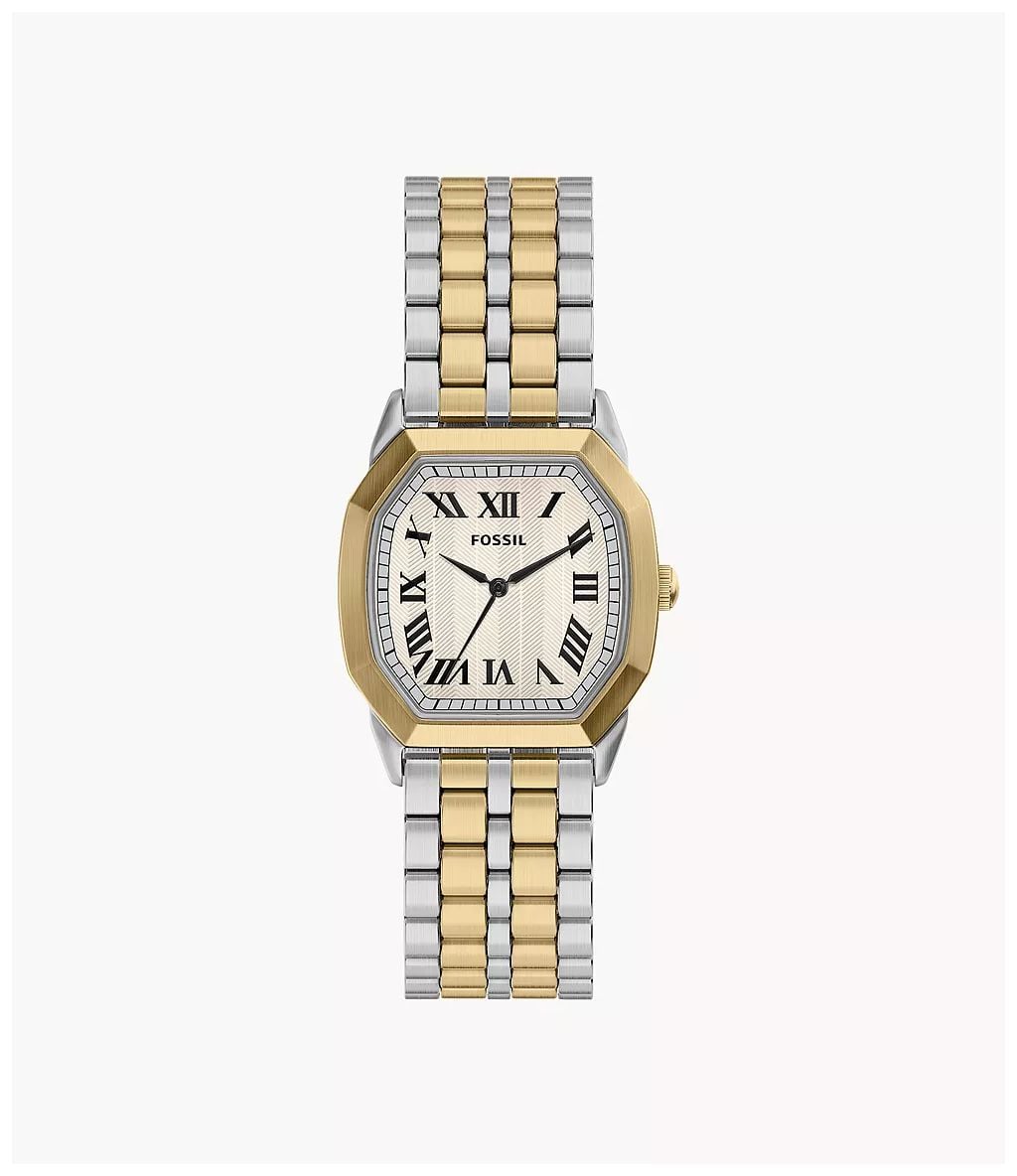 Fossil Fossil Men's Harlow Three-Hand Two-Tone Stainless Steel Watch, Fs6212 in Multi