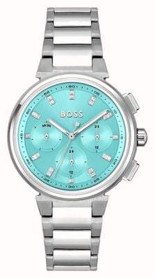 BOSS Cadran bleu (38 mm) / bracelet en acier inoxydable pour femme 1502763
