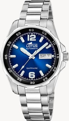 Lotus Kosm オートマチック (40.5mm) ブルーサンレイダイヤル / ステンレススチールブレスレット L18997/2