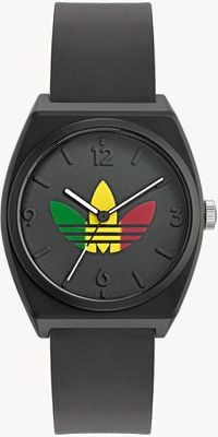 Adidas PROJECT TWO GRFX (38mm) Black Logo Dial / Black Plastic Strap AOST24071