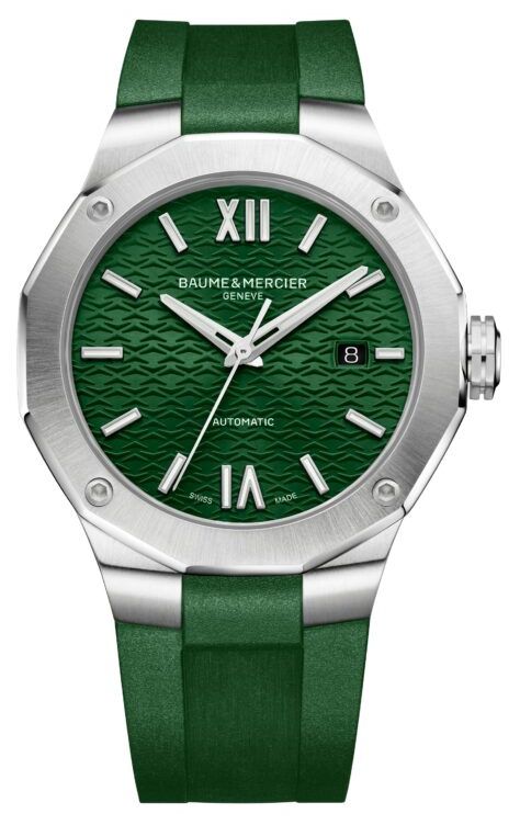 Baume & Mercier Bracelet en caoutchouc vert automatique montre