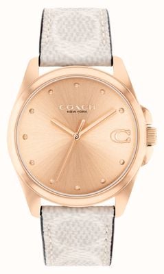 Coach Women's Greyson | Gold Dial | Beige Leather Strap 14504113