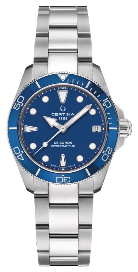 Certina Ds action lady powermatic 80 (34,5 mm) cadran bleu montre