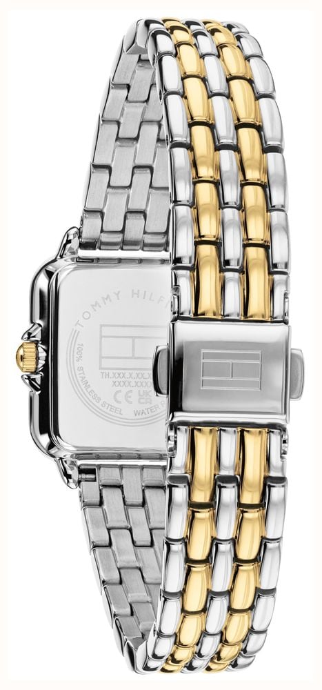 Tommy Hilfiger Ladies Mia Two Tone White dial Watch 1782915 - vista alternativa 3