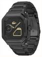 Lacoste Black Stainless Steel Bracelet Black Gold Dail LC33 Square Watch 2011532 - alternatieve weergave 2