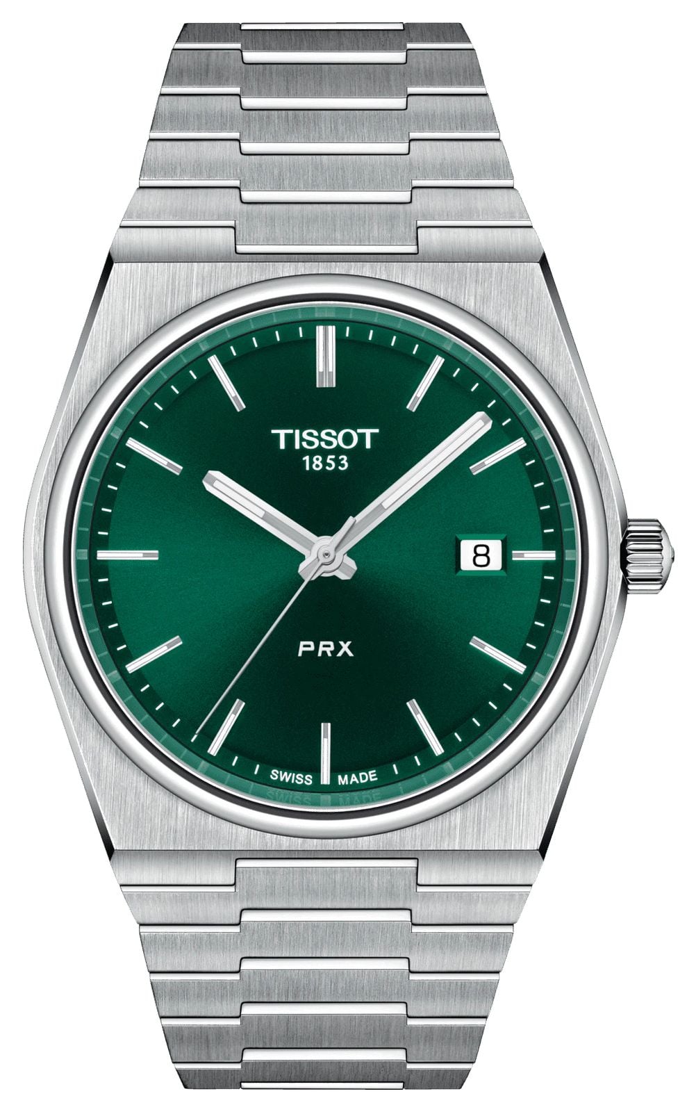 Tissot Ã  quartz Prx (40 mm), cadran vert soleillÃ©, montre
