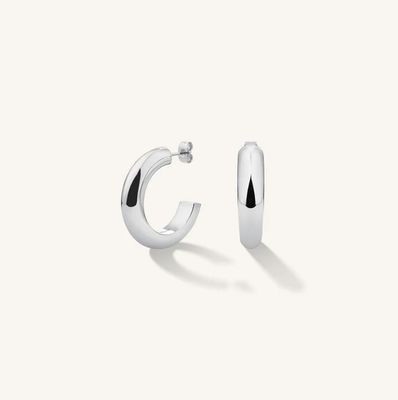 Rosefield Jewellery Daily Solid Hoops Silver Earring JEDSS-J804