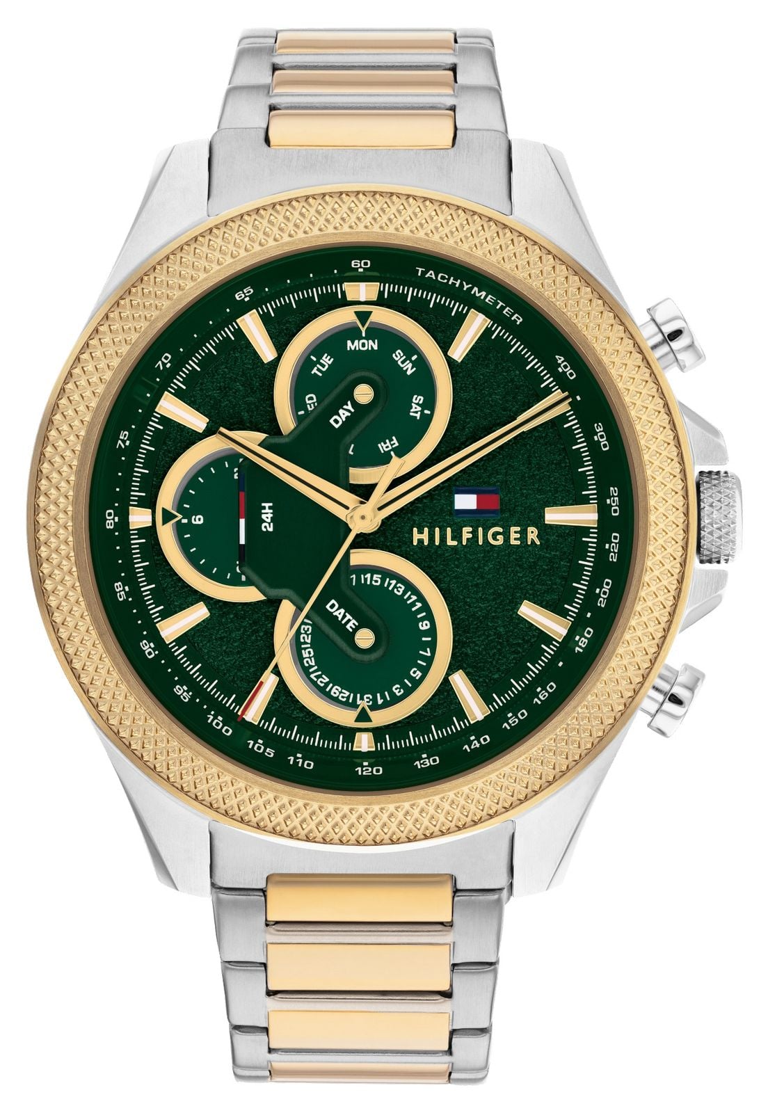 Tommy Hilfiger Clark (46 mm) pour homme, cadran vert / montre