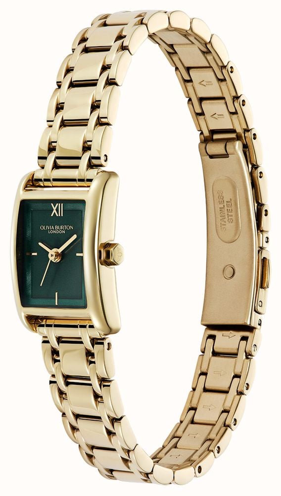 Olivia Burton 16mm Mini Grove Forest Green Dial / Gold Bracelet 24000436 - alternate view 2