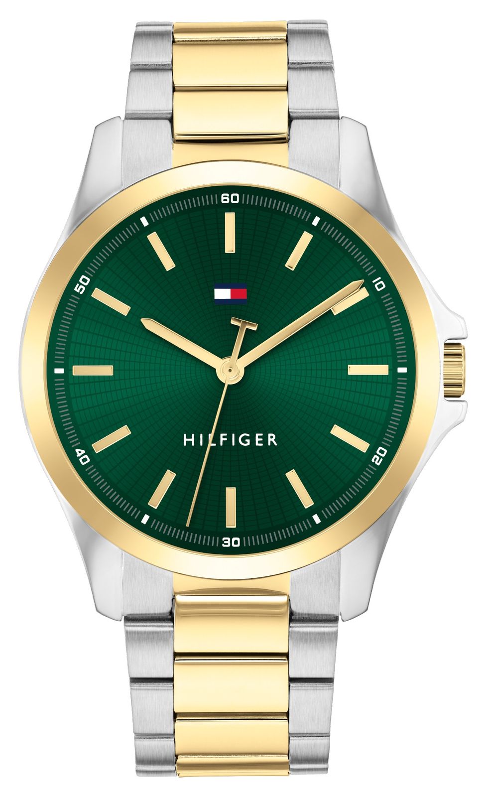 Tommy Hilfiger Bruce (43 mm) cadran vert texturÃ© / bracelet montre