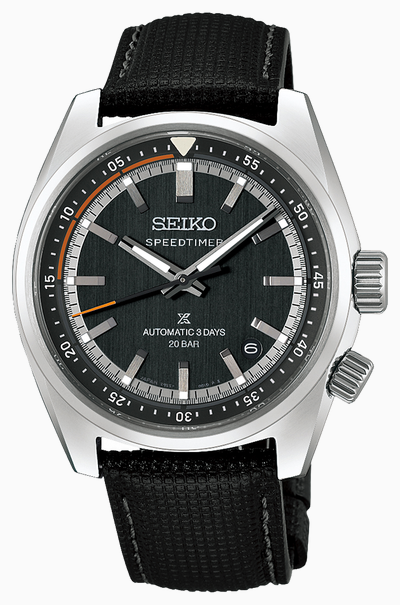 Seiko Prospex “Heritage Motoring” Countdown Speedtimer (39.5mm) Petrol Blue Dial / Black Leather HBC004J1