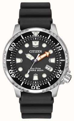 Citizen Eco-drive promaster diver czarny gumowy pasek BN0150-28E