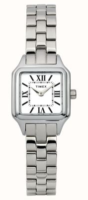Timex Addison (23 мм) белый циферблат / браслет из нержавеющей стали TW2Y23800