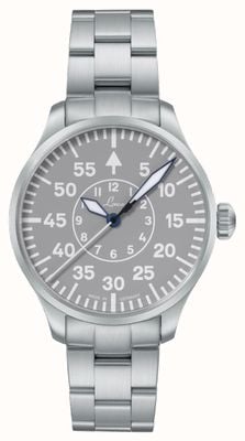 Laco Aachen grau automatisch (39 mm) grijze wijzerplaat / roestvrijstalen armband 862162.MB