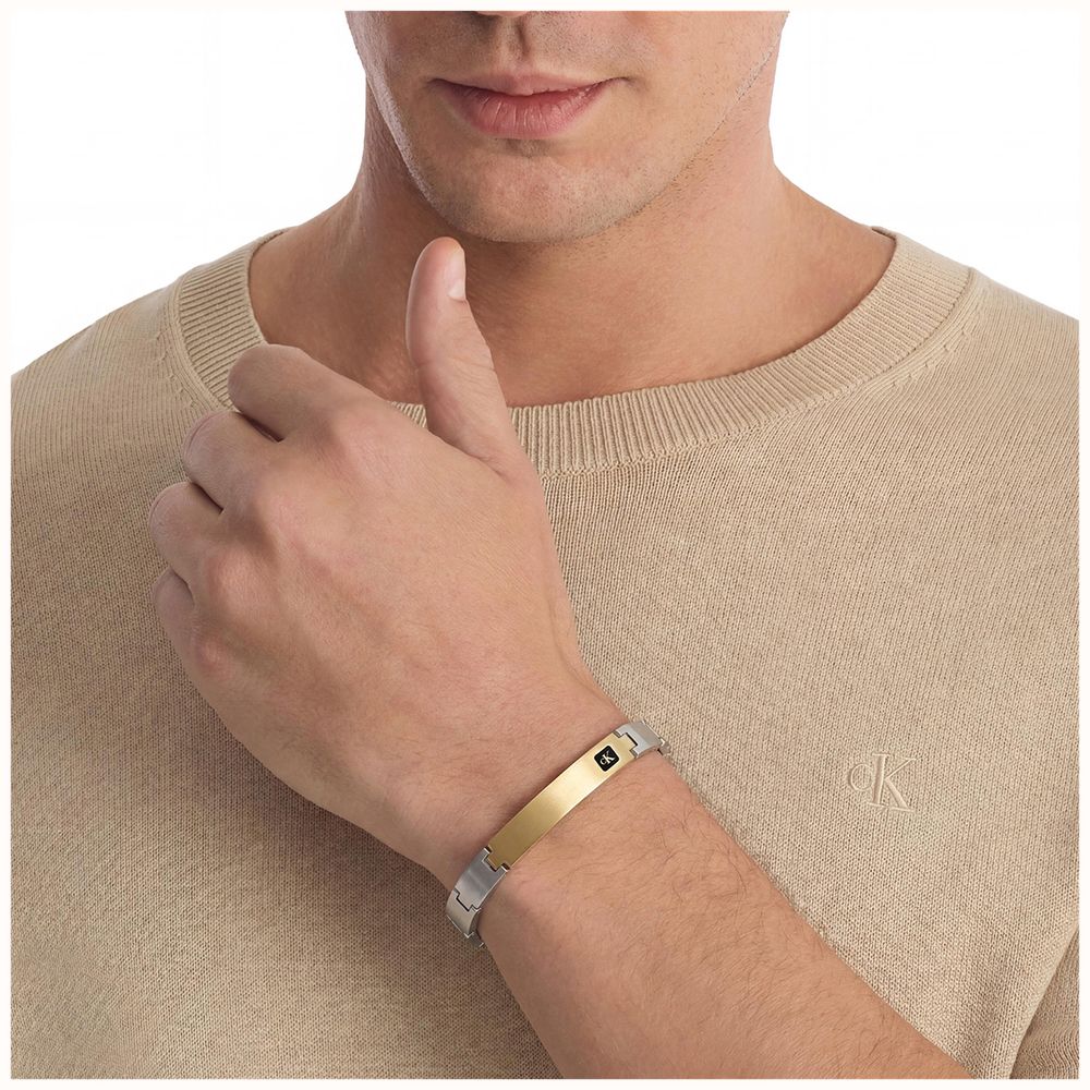 Calvin Klein ARCHITECTURAL ID Two-Tone Mnes Bracelet 35100105 - 別ビュー 3