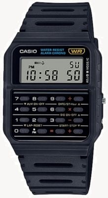 Casio Vintage Calculator (34.4mm) Digital Dial / Black Resin Strap CA-53W-1ER