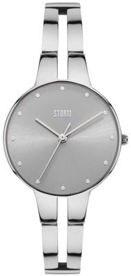 STORM Rizzini Silber (32 mm) silbernes Zifferblatt / Edelstahlarmband 47536/S