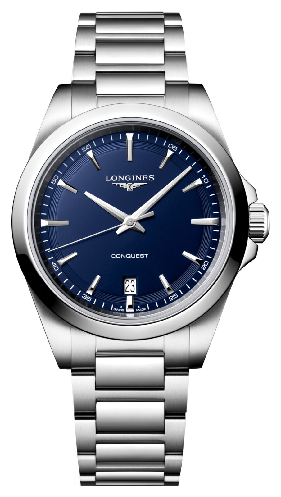 LONGINES Conquest quartz (38mm) cadran bleu foncÃ© montre