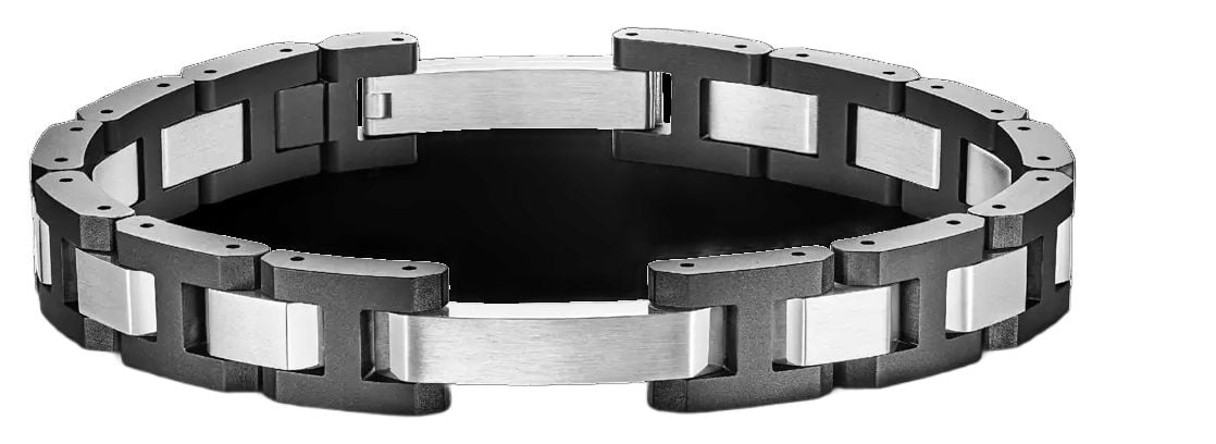 Herbelin Cap Camarat Bracelet  Sandblasted Titanium And Jewellery