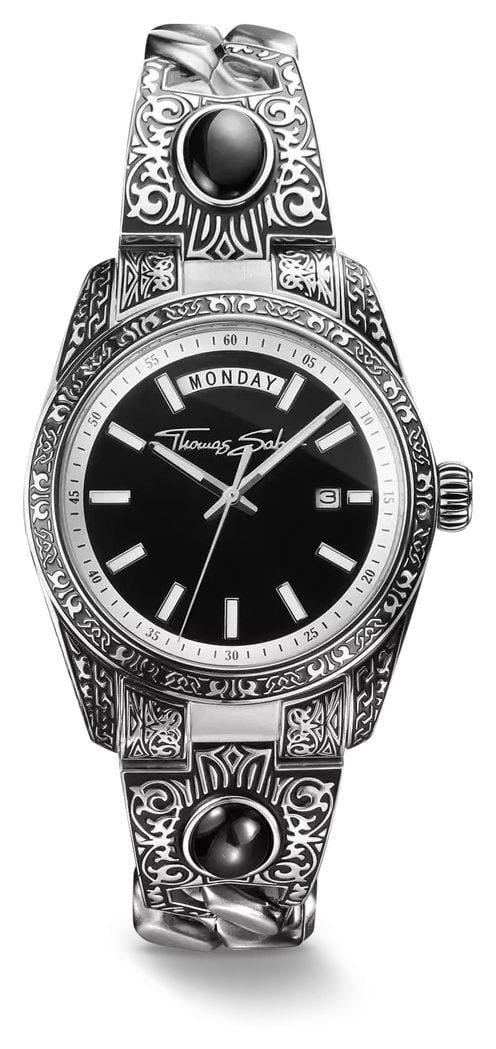 Thomas Sabo With Western-style Ornaments And Onyx With Watch