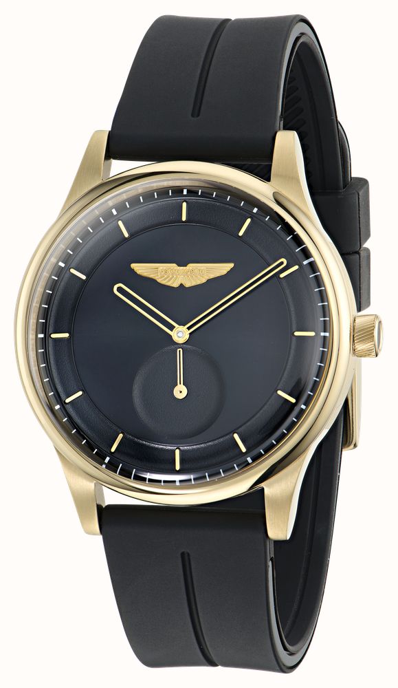 Aston Martin SLS Icon Small-Seconds Quartz (40mm) Black Dial / Black Silicone Strap MTIL1F601 - autre vue 2