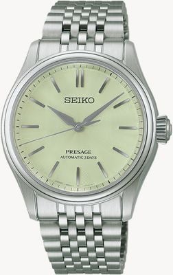 Seiko Orologio Presage serie Classic automatico (38mm) quadrante verde 'Wakatake Iro' / bracciale acciaio inossidabile HCC002J1