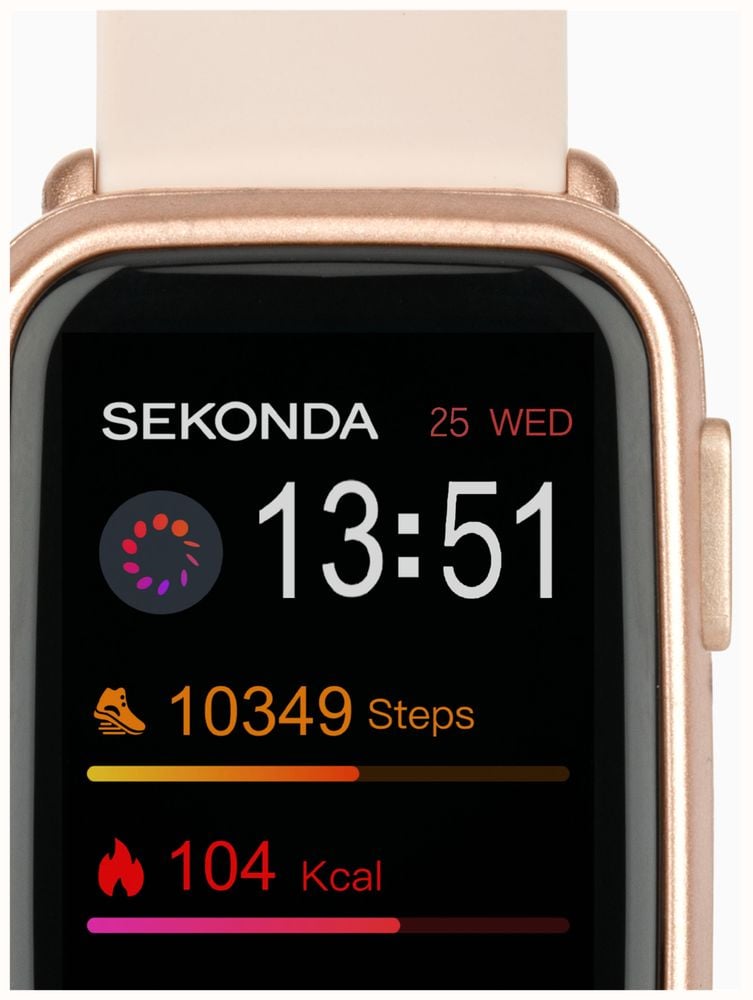 Sekonda Track Smartwatch (26mm) Digital Display / Beige Silicone Strap 30170 - vista alternativa 2