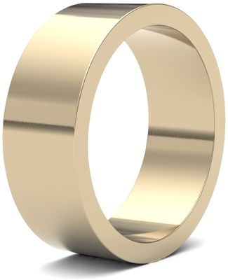 James Moore Wedding Rings | 9ct Yellow Gold | 7mm | Light | Flat | AG_7GLF-9Y