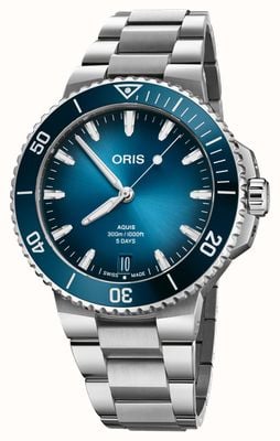 ORIS Aquis Date Calibre 400 Automatic (43.5mm) Blue Dial / Stainless Steel Bracelet 01 400 7790 4135-07 8 23 02PEB