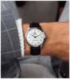 Orient Men's White Dial Automatic Black Leather Strap RA-BB0103S30B - vista alternativa 6