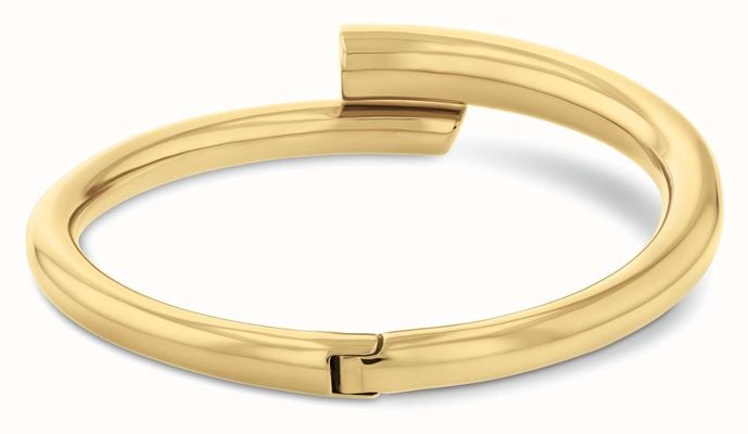 Calvin Klein Ladies Gold Tone Spiral Bangle 35000763