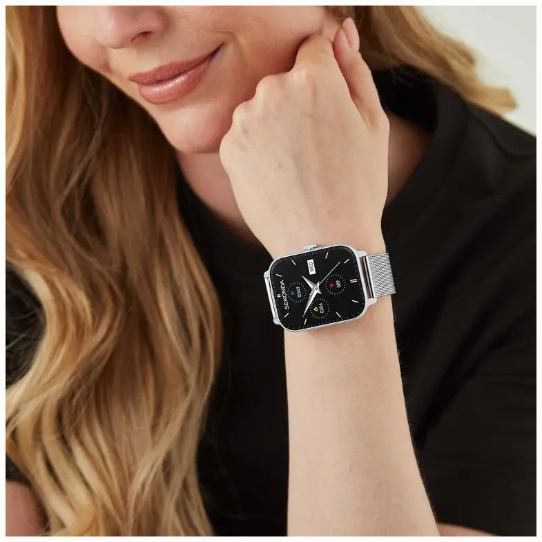 Sekonda Motion Lux Smartwatch (37mm) Digital Display / Stainless Steel Mesh Bracelet 30365 - vue alternative 6