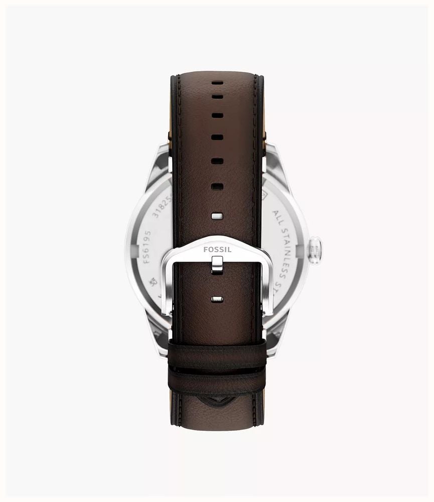 Fossil Pearson 42 mm Multifunction Brown Leather FS6195 - widok alternatywny 2