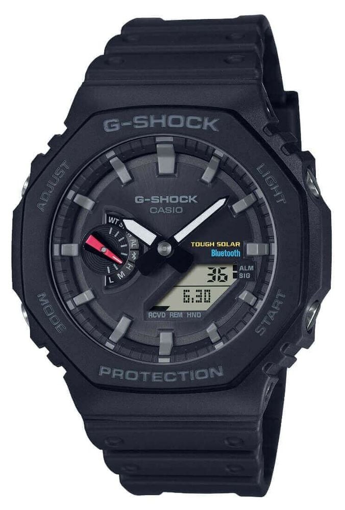 Casio Men s Bluetooth G Shock Black Solar Power Watch With Resin Strap GA B2100 1AER James Moore Co. Jewellers of Distinction Since 1997 in Kenilworth Warwickshire