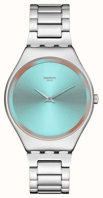 Swatch THE GLOW OF IRONY (38mm) Blue Dial / Stainless Steel Bracelet SYXS155G