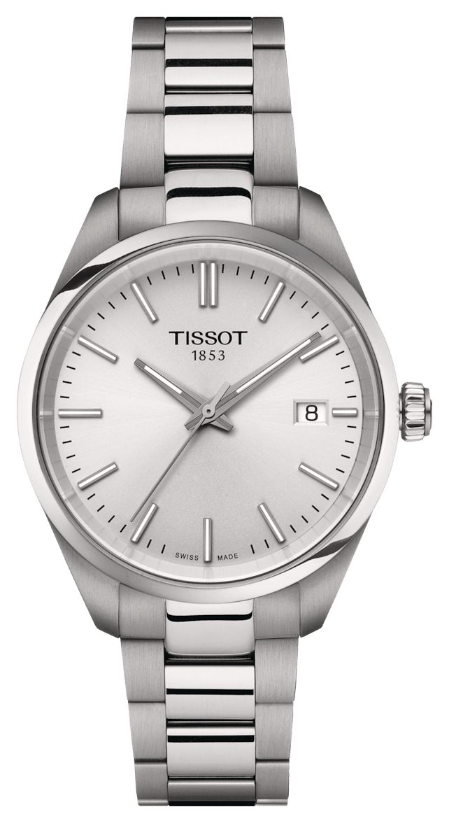 Tissot Pr 100 quartz (34 mm) cadran argentÃ© / acier montre