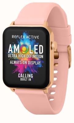 Reflex Active Inteligentny zegarek Series 30 Amoled (36 mm) z silikonowym paskiem w kolorze nude RA30-2188