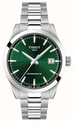 Tissot Gentleman Powermatic 80 Silicium (40mm) Black Dial / Stainless Steel  T1274071105100 - First Class Watches USA