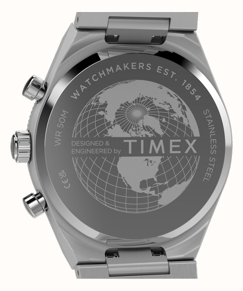 Timex Q Timex Continental Chronograph 36mm Stainless Steel Bracelet TW2Y93200 - 备用视图 4