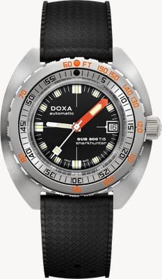 DOXA Sub 300 ti5 sharkhunter (42.5mm) ブラックiconicダイアル / ブラックdive flexラバーストラップウォッチ 823.50.101.20