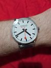 Customer picture of Mondaine Official Swiss Railways Evo2 (40mm) White Dial / Stainless Steel Mesh Bracelet MSE.40110.SM