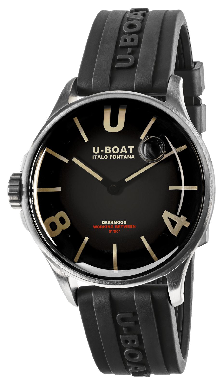 U-Boat Darkmoon SS (41.5mm) Black Dial / Black Vulcanised Watch-image-169812